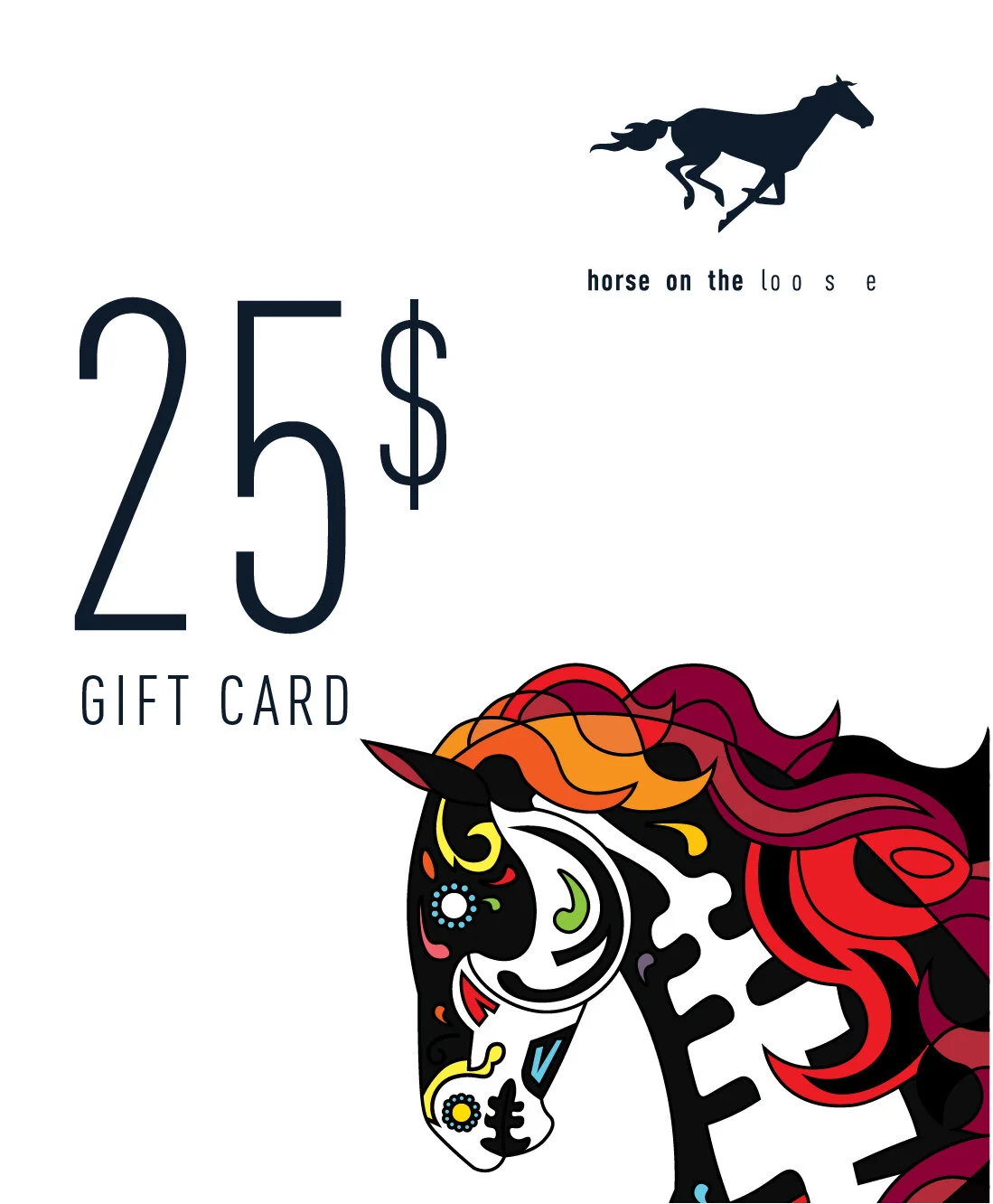 Gift Cards for Horse Friends — horse on the loo s e